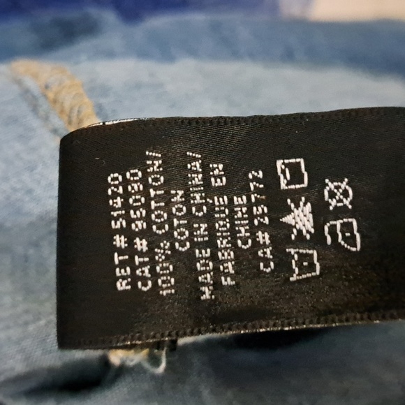 Lightweight jean Short denim dress button belted western festival cowgirl S-M - Picture 4 of 5